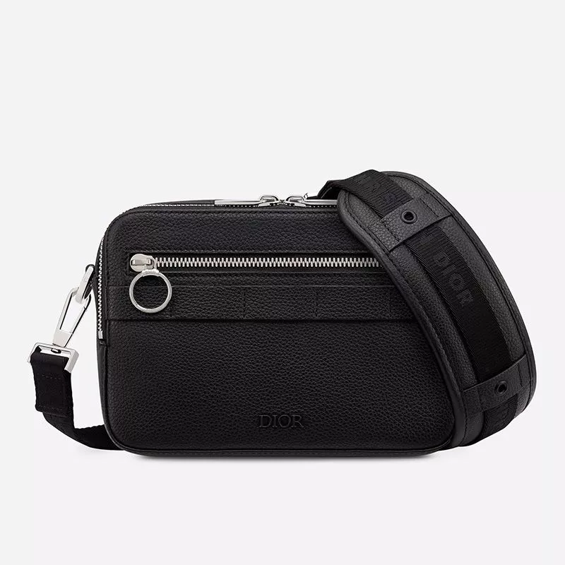 Dior Safari Messenger Grained Calfskin Black 0113