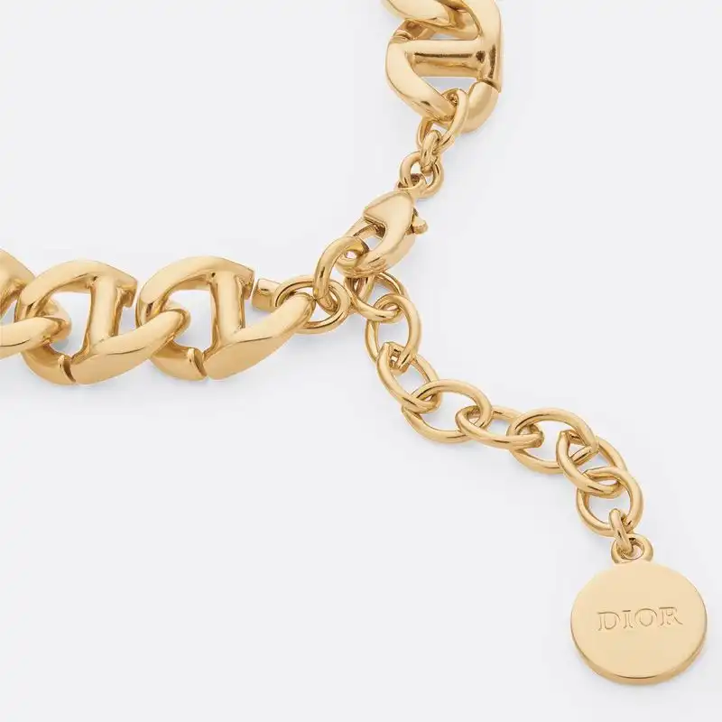 Dior Outlet Dior CD Navy Bracelet Metal Gold 0122