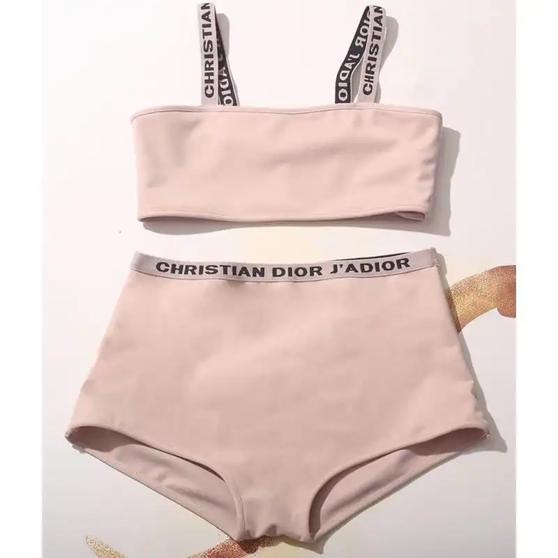 Dior Outlet Christian Dior J'Adior High Waisted Bikini Women Lycra Pink 0130