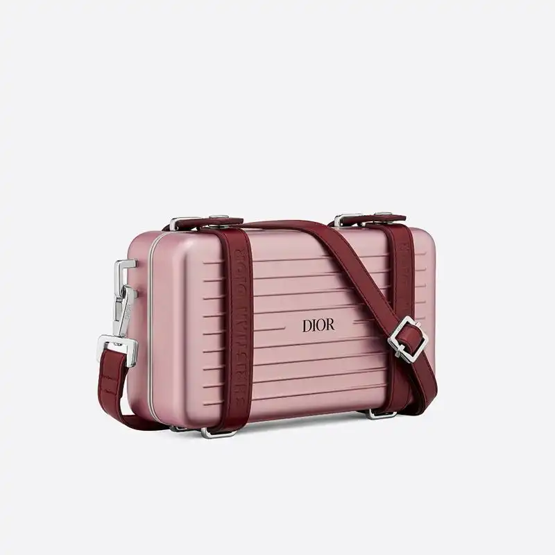 Dior Outlet Dior x Rimowa Personal Clutch Aluminum Pink 0128