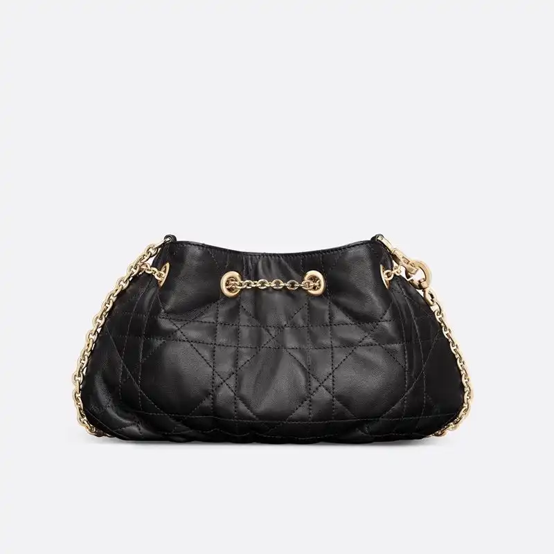 Dior Outlet Small Dior Ammi Bag Macrocannage Lambskin Black 0129