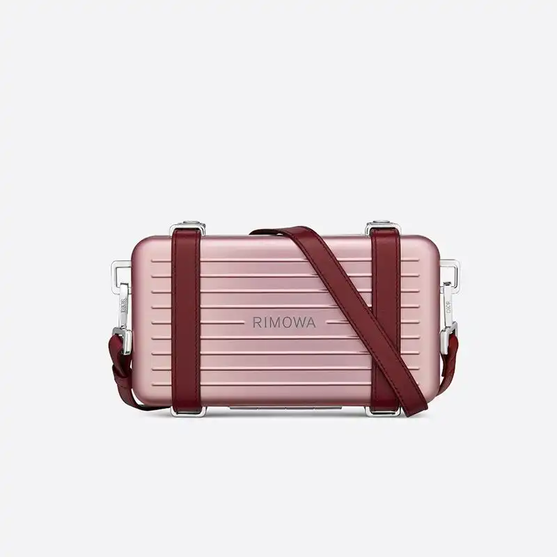 Dior Outlet Dior x Rimowa Personal Clutch Aluminum Pink 0128