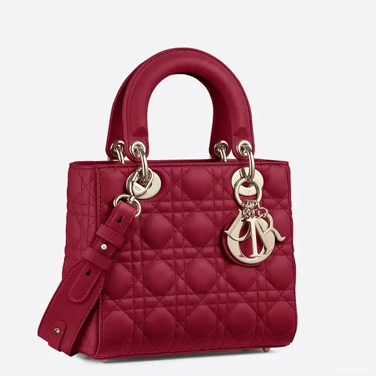 Cheap Dior Bag Bag Cannage Red ABCDior Dior Lady My Lambskin 0218