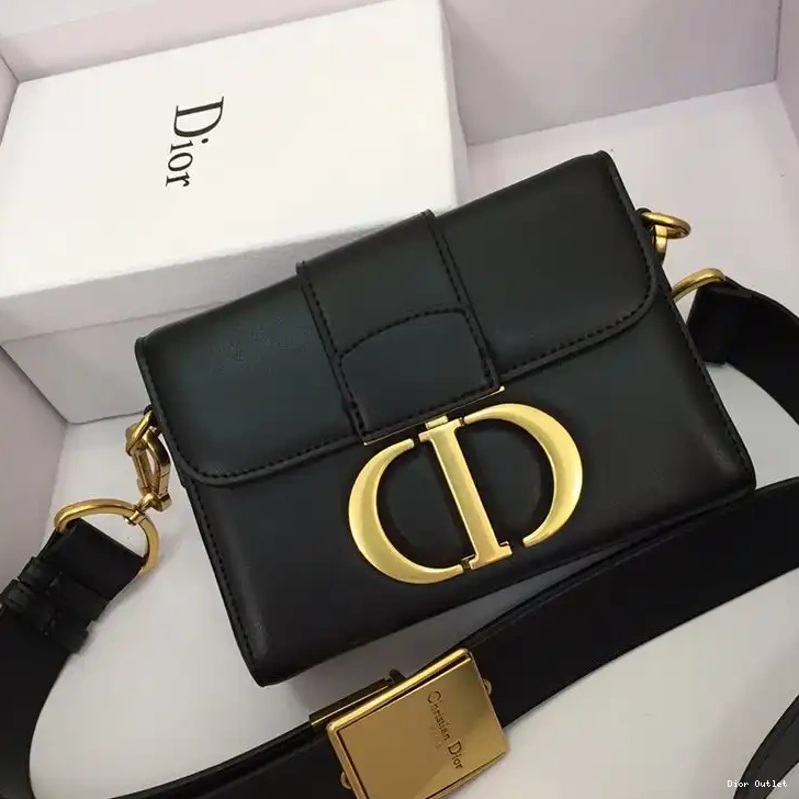 Dior Factory Outlet Montaigne Box Dior Bag 30 Calfskin Black 0226