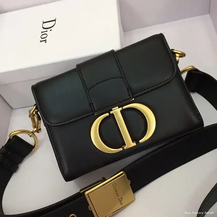 Dior Outlet Calfskin 30 Bag Dior Black Montaigne Box 0209