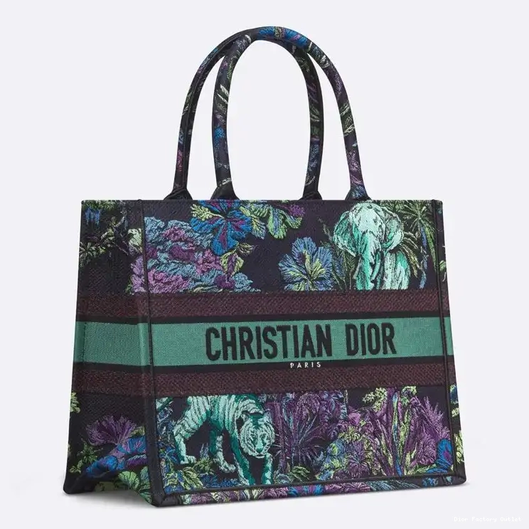 Cheap Dior Bag Jouy Dior Toile Motif Voyage Canvas Book Tote De Blue 0219