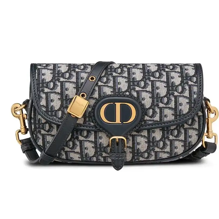 Dior Factory Outlet Motif Bobby Oblique Bag Dior Canvas Blue East-West 0209