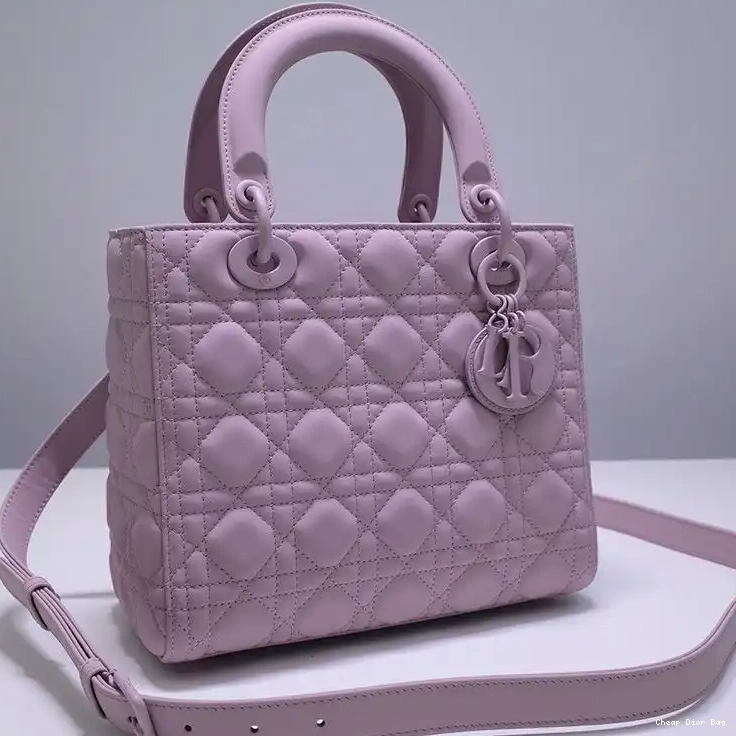 Dior Factory Outlet Cannage Bag Dior Medium Calfskin Lady Purple Ultramatte 0225