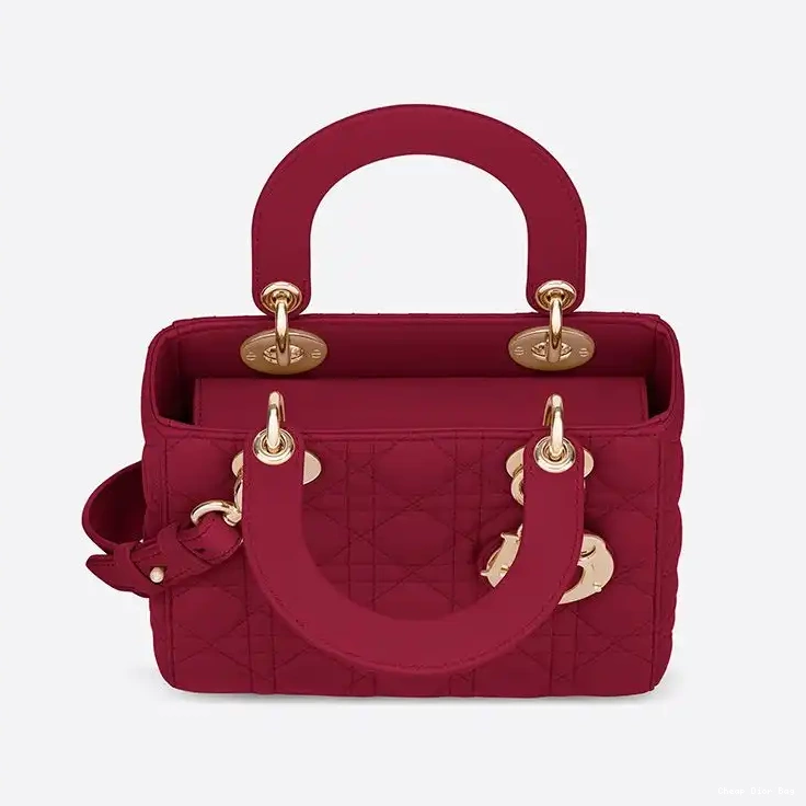 Cheap Dior Bag Bag Cannage Red ABCDior Dior Lady My Lambskin 0218