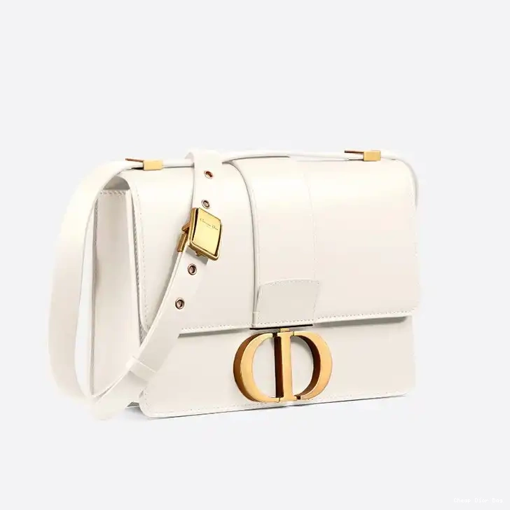 Dior Factory Outlet Montaigne 30 Box Calfskin White Dior Bag 0217