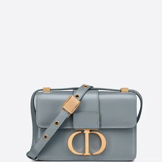 Dior Factory Outlet Montaigne 30 Dior Sky Blue Box Calfskin Micro Bag 0221