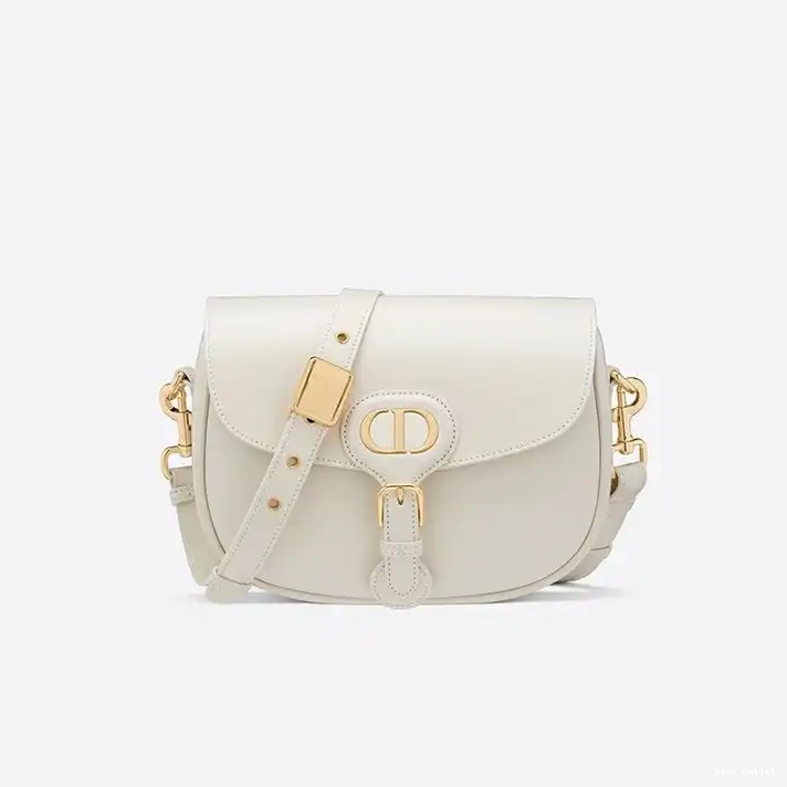 Dior Outlet White Dior Bobby Small Box Calfskin Bag 0222