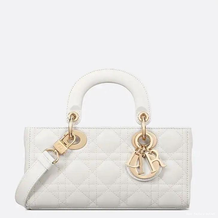 Dior Outlet Small Bag Cannage Lady Lambskin White D-Joy 0221