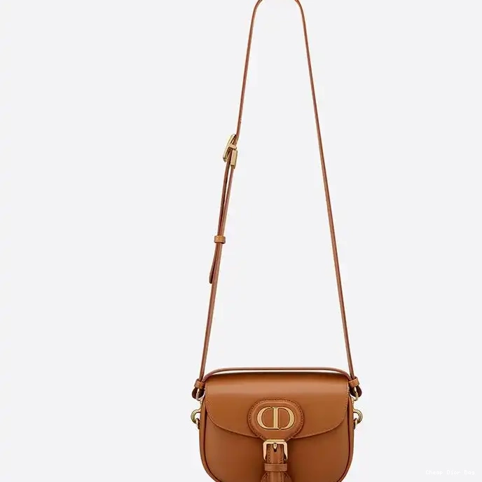 Dior Outlet Calfskin Brown Bag Bobby Dior Medium Box 0215