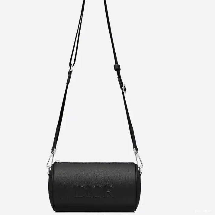 Cheap Dior Bag Messenger Grained Calfskin Black Roller Dior 0224