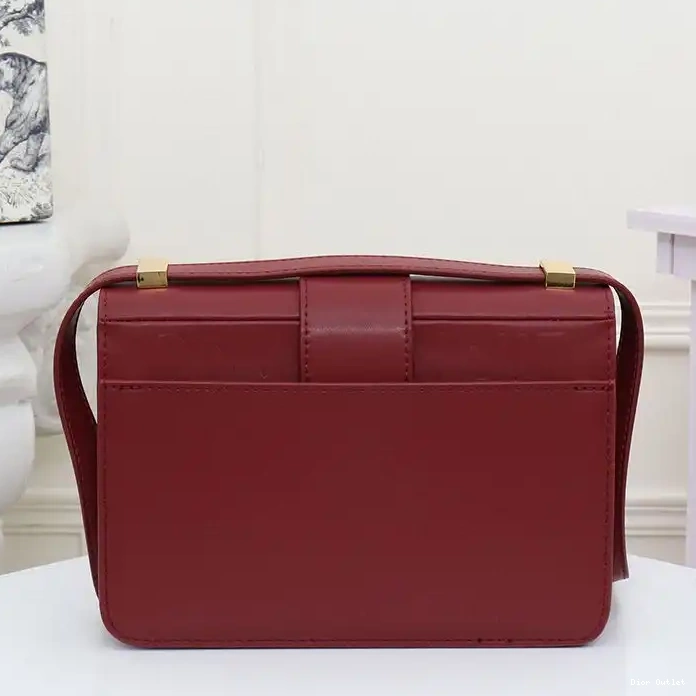 Cheap Dior Bag Calfskin Bag Burgundy Montaigne Dior 30 Box 0208