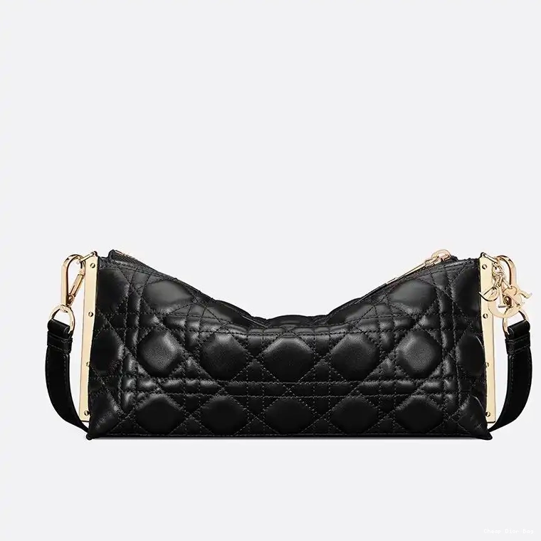 Dior Factory Outlet Lambskin Dior Bag Club Black Cannage 0213