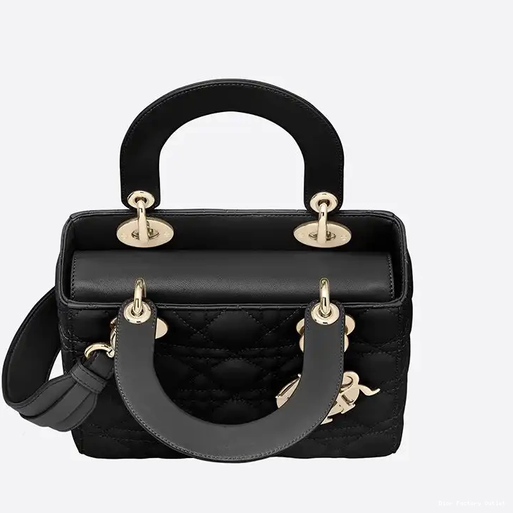 Dior Outlet ABCDior Dior Lady Black Bag Lambskin My Cannage 0218