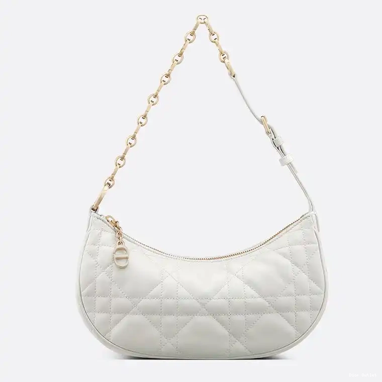 Dior White Cannage CD Lambskin Bag Lounge 0311