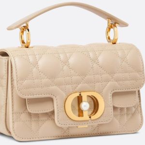 M9272 Mini Dior Jolie Top Handle Bag Beige